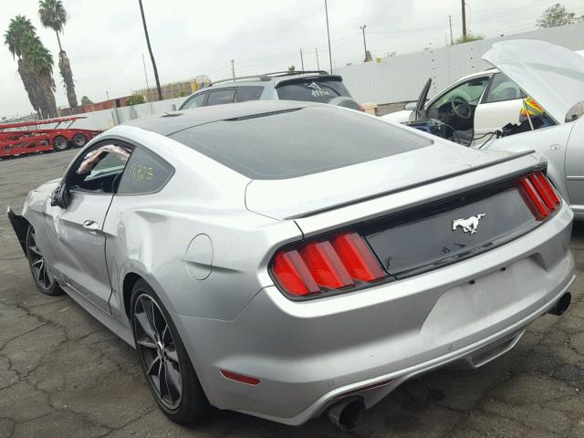 1FA6P8TH0G5328009 - 2016 FORD MUSTANG SILVER photo 3