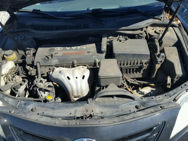 4T1BE46K79U404229 - 2009 TOYOTA CAMRY BASE BLACK photo 7