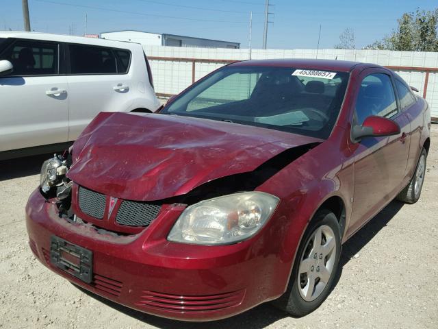 1G2AS18H697137225 - 2009 PONTIAC G5 MAROON photo 2