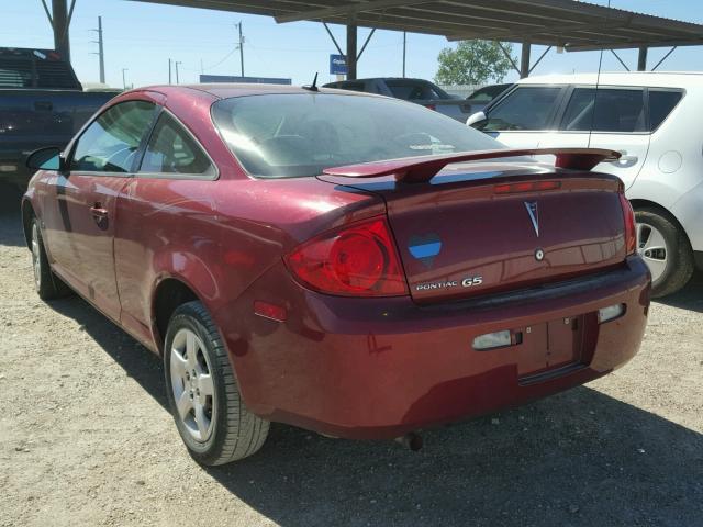 1G2AS18H697137225 - 2009 PONTIAC G5 MAROON photo 3