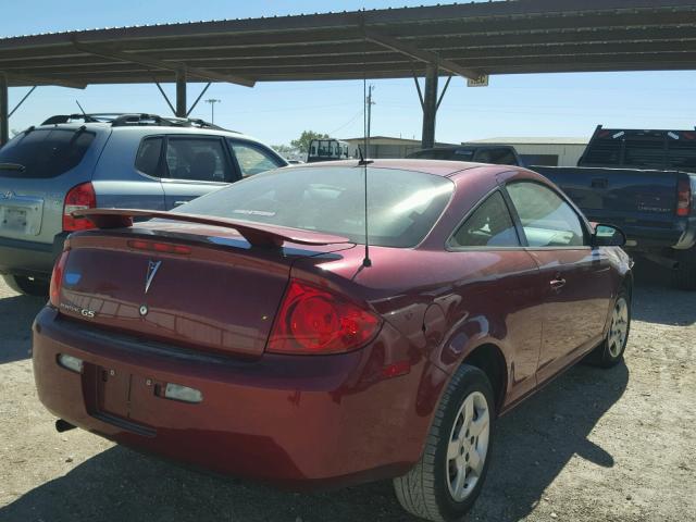 1G2AS18H697137225 - 2009 PONTIAC G5 MAROON photo 4