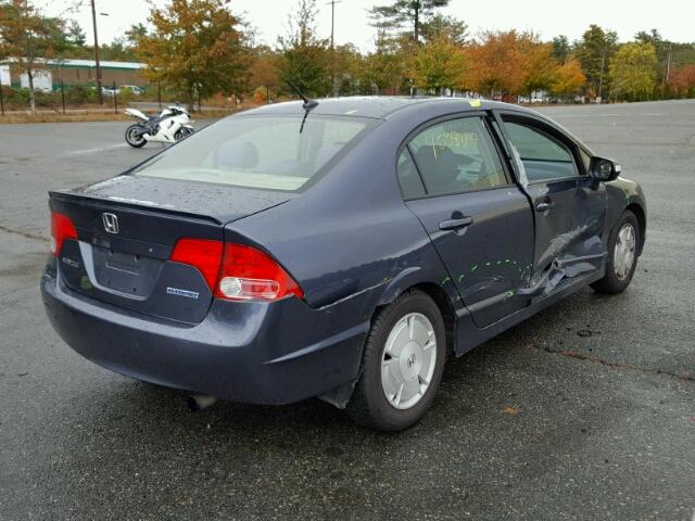 JHMFA36216S000232 - 2006 HONDA CIVIC BLUE photo 4