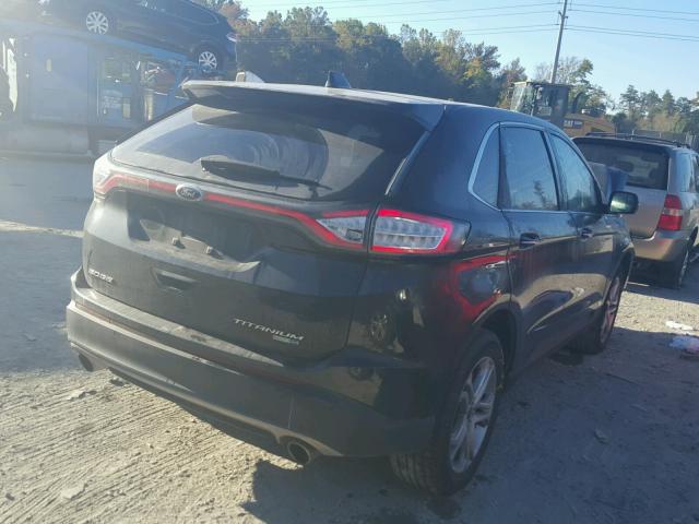 2FMTK4K91FBB50468 - 2015 FORD EDGE TITAN BLACK photo 4