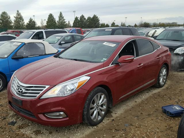 KMHFG4JG4DA219595 - 2013 HYUNDAI AZERA BURGUNDY photo 2