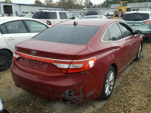 KMHFG4JG4DA219595 - 2013 HYUNDAI AZERA BURGUNDY photo 4