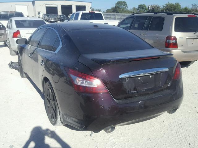 1N4AA5AP9AC838432 - 2010 NISSAN MAXIMA S BURGUNDY photo 3