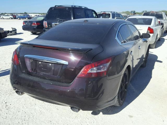 1N4AA5AP9AC838432 - 2010 NISSAN MAXIMA S BURGUNDY photo 4