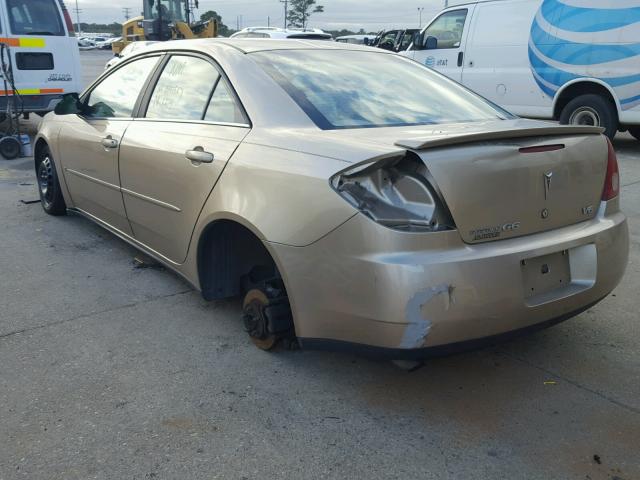 1G2ZG558164188497 - 2006 PONTIAC G6 SE1 GOLD photo 3