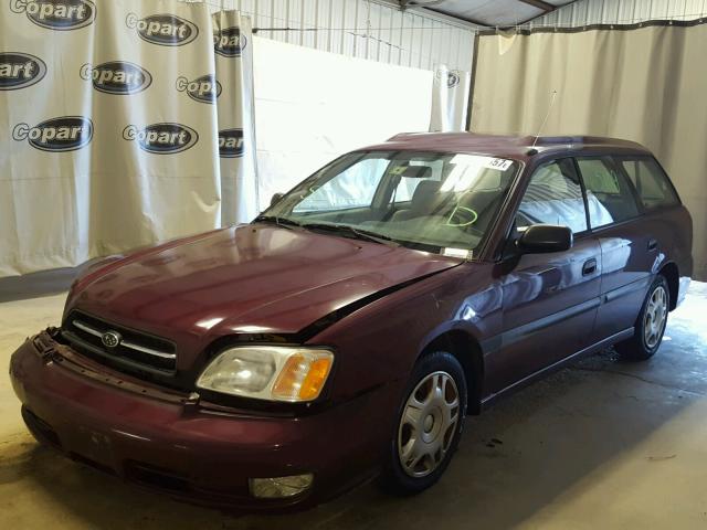 4S3BH6251Y7301814 - 2000 SUBARU LEGACY MAROON photo 2