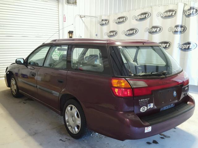 4S3BH6251Y7301814 - 2000 SUBARU LEGACY MAROON photo 3