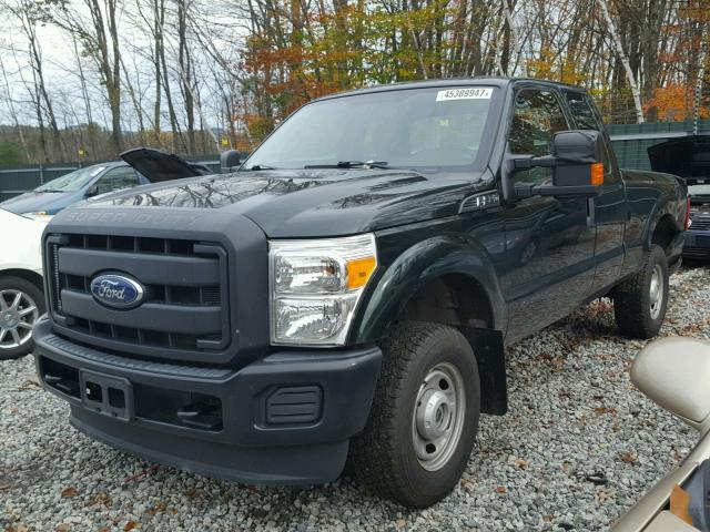 1FT7X2B63CEC69687 - 2012 FORD F250 BLACK photo 2