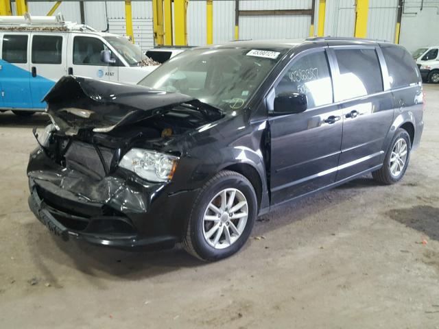 2C4RDGCG5GR234762 - 2016 DODGE GRAND CARA BLACK photo 2