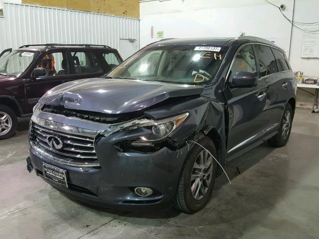 5N1AL0MM0DC338782 - 2013 INFINITI JX35 BASE GRAY photo 2