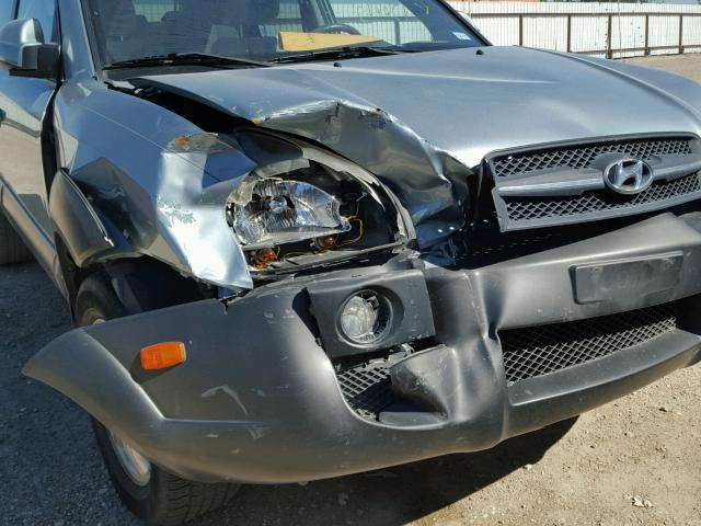 KM8JN12DX5U178831 - 2005 HYUNDAI TUCSON GLS SILVER photo 9