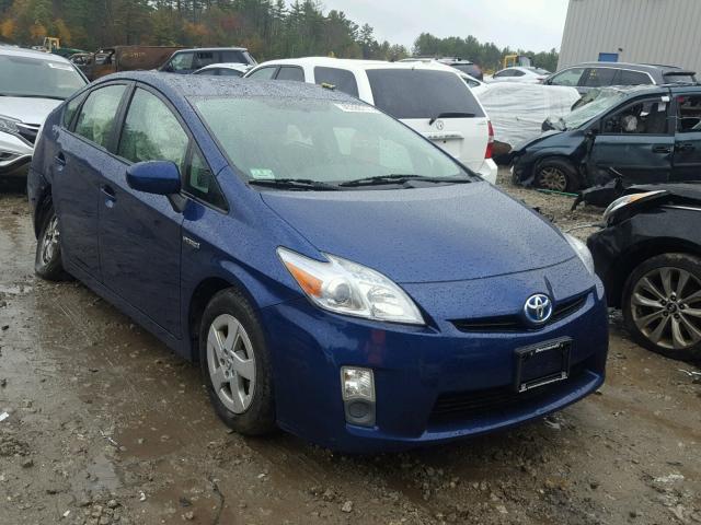 JTDKN3DU8B0272100 - 2011 TOYOTA PRIUS BLUE photo 1