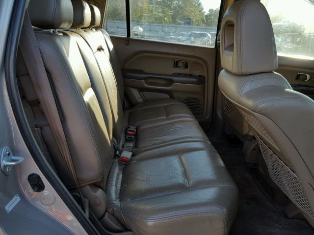 2HKYF18583H534555 - 2003 HONDA PILOT GOLD photo 6