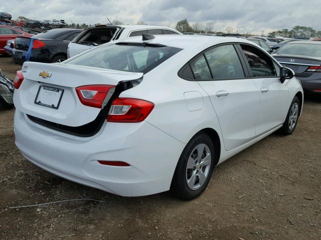 3G1BC5SMXHS563065 - 2017 CHEVROLET CRUZE LS WHITE photo 4