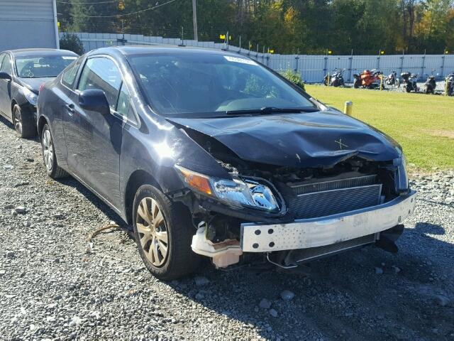 2HGFG3A50CH551385 - 2012 HONDA CIVIC LX BLACK photo 1