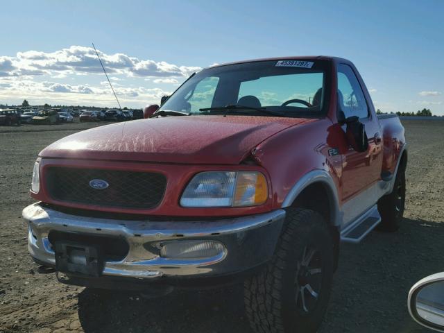 1FTEF08L2VKB52506 - 1997 FORD F150 RED photo 2