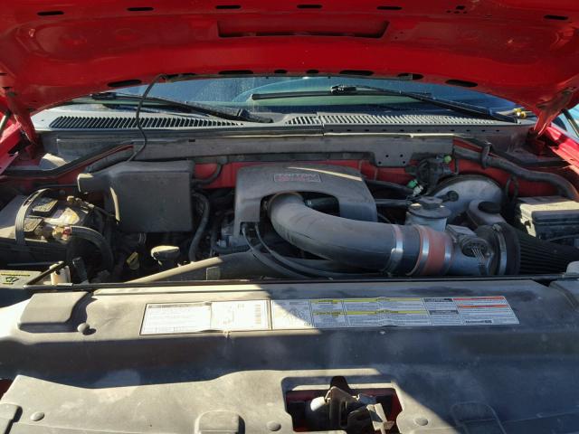 1FTEF08L2VKB52506 - 1997 FORD F150 RED photo 7