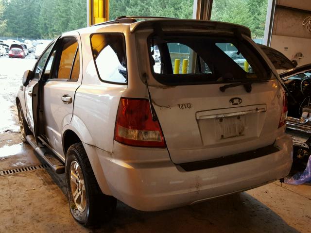 KNDJD733165584153 - 2006 KIA SORENTO EX SILVER photo 3