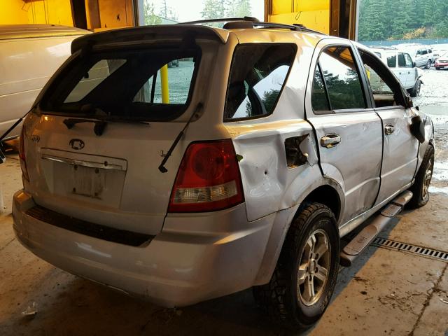 KNDJD733165584153 - 2006 KIA SORENTO EX SILVER photo 4