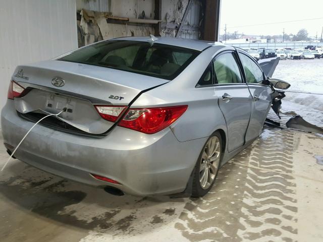 5NPEC4AB3CH359029 - 2012 HYUNDAI SONATA SE SILVER photo 4