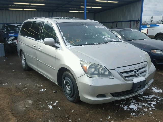 5FNRL38735B114696 - 2005 HONDA ODYSSEY GRAY photo 1