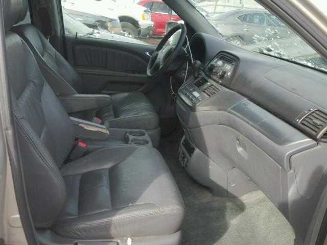 5FNRL38735B114696 - 2005 HONDA ODYSSEY GRAY photo 5