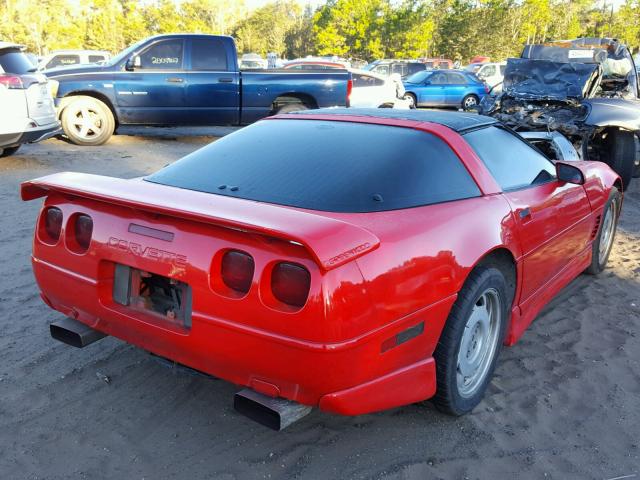 1G1YY22P0S5105637 - 1995 CHEVROLET CORVETTE RED photo 4