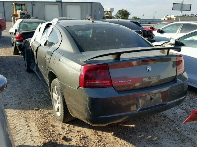 2B3KA43R88H260078 - 2008 DODGE CHARGER CHARCOAL photo 3