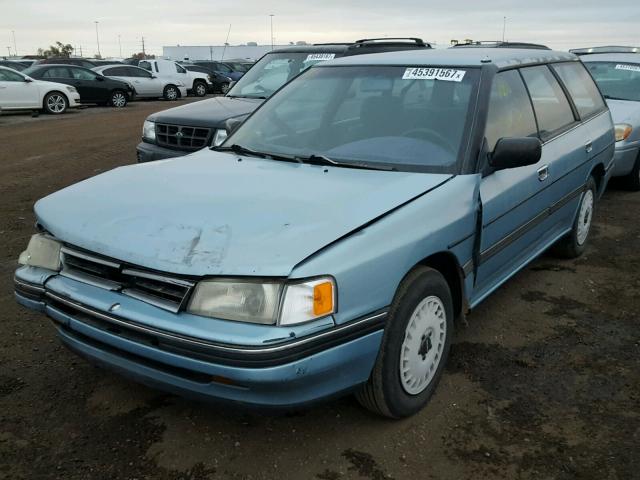 JF2BJ63C7LH926756 - 1990 SUBARU LEGACY L BLUE photo 2