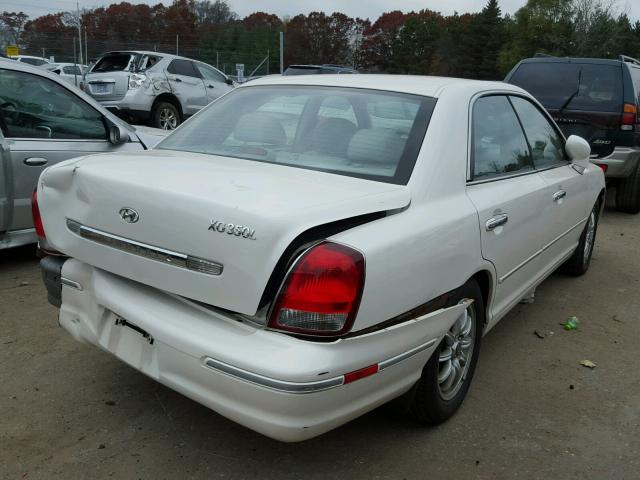 KMHFU45E23A261568 - 2003 HYUNDAI XG WHITE photo 4