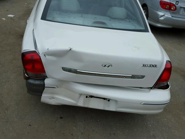 KMHFU45E23A261568 - 2003 HYUNDAI XG WHITE photo 9