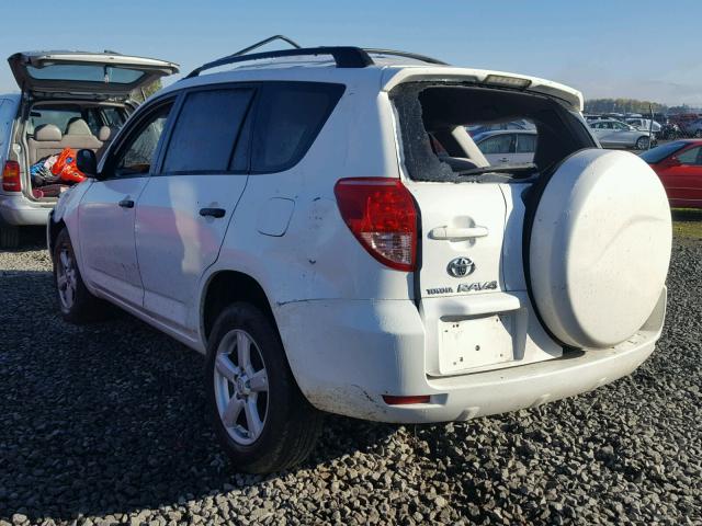 JTMZD33V875046886 - 2007 TOYOTA RAV4 WHITE photo 3