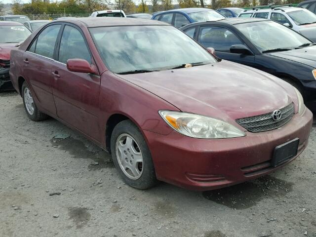 4T1BF32K22U005456 - 2002 TOYOTA CAMRY LE BURGUNDY photo 1