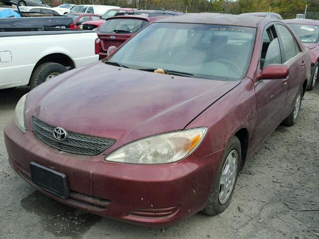 4T1BF32K22U005456 - 2002 TOYOTA CAMRY LE BURGUNDY photo 2