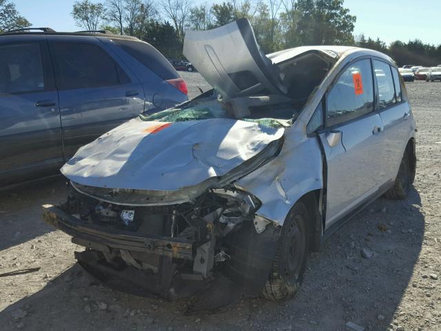 3N1BC13E68L371887 - 2008 NISSAN VERSA S SILVER photo 2