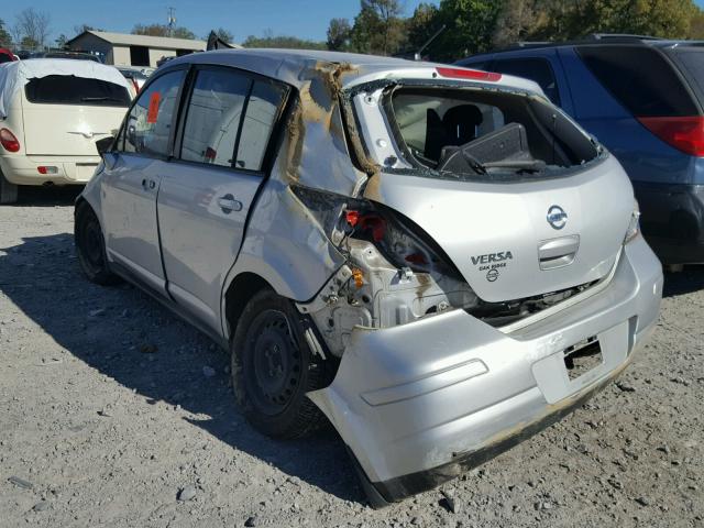 3N1BC13E68L371887 - 2008 NISSAN VERSA S SILVER photo 3