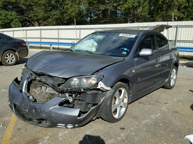 JM1BK123041189135 - 2004 MAZDA 3 GRAY photo 2