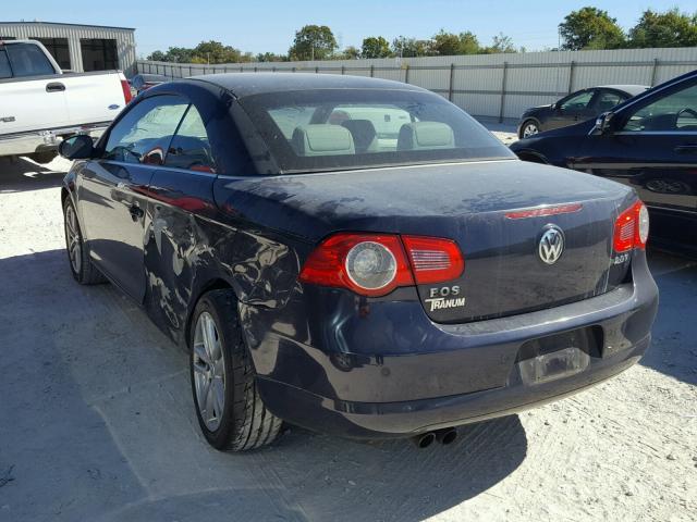 WVWFA71F48V039918 - 2008 VOLKSWAGEN EOS BLUE photo 3