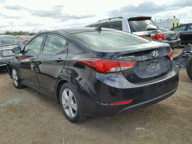 5NPDH4AE3GH669078 - 2016 HYUNDAI ELANTRA SE BLACK photo 3