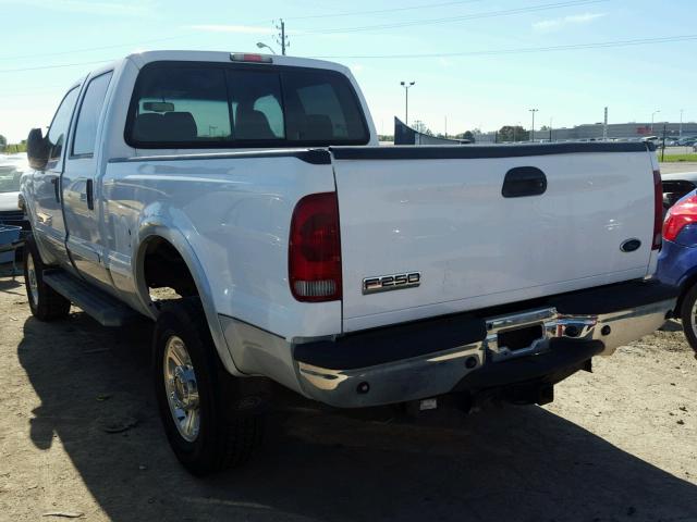 1FTSW21P57EA57130 - 2007 FORD F250 SUPER WHITE photo 3