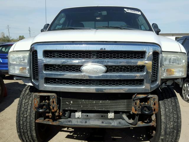 1FTSW21P57EA57130 - 2007 FORD F250 SUPER WHITE photo 9