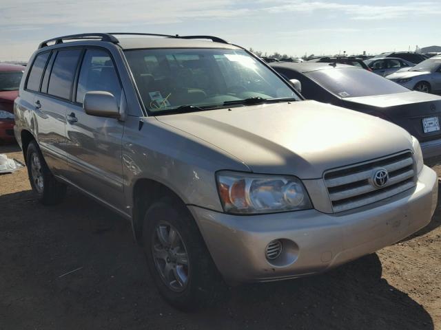 JTEEP21A470217741 - 2007 TOYOTA HIGHLANDER GOLD photo 1