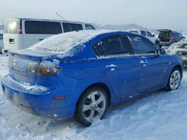 JM1BK323051228738 - 2005 MAZDA 3 S BLUE photo 4