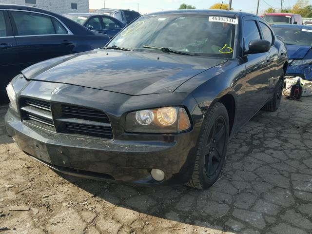 2B3LA43R28H229624 - 2008 DODGE CHARGER BLACK photo 2