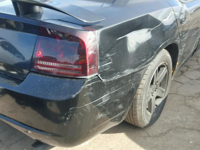 2B3LA43R28H229624 - 2008 DODGE CHARGER BLACK photo 9