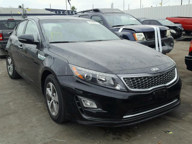 KNAGM4AD8F5078837 - 2015 KIA OPTIMA HYB BLACK photo 1