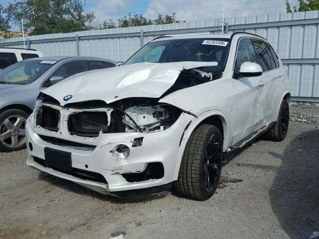 5UXKR6C54E0C03779 - 2014 BMW X5 XDRIVE5 WHITE photo 2